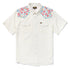 Amarillo Short Sleeve Flora Snap Shirt- Vintage White